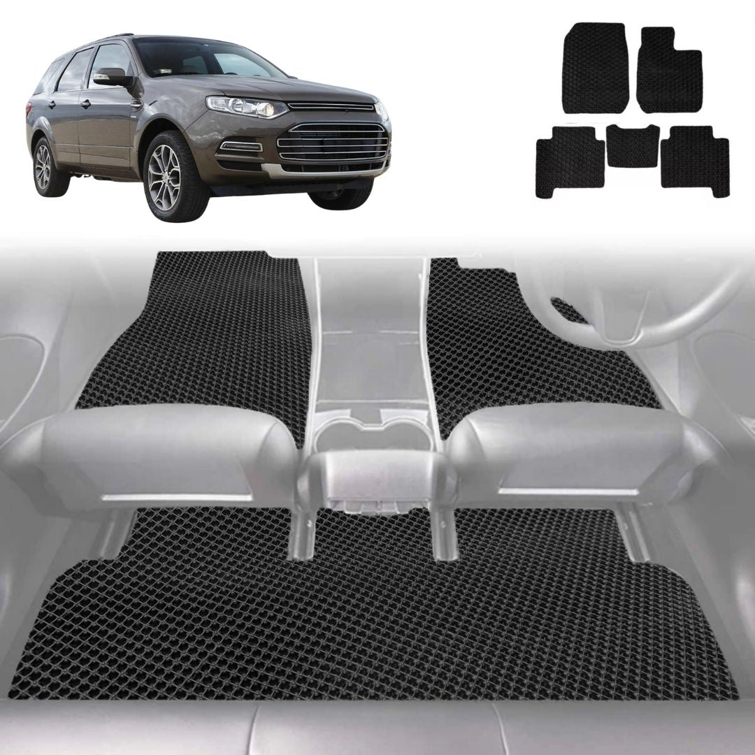6D Diamond Car Floor Mats for Ford Territory 2011 - 2016 SZ - Custom-Fit Carpet Liner