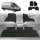 6D Diamond Car Floor Mats for Ford Transit Cab 2014 - Current VO - Custom-Fit Carpet Liner-1
