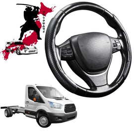 Black Samurai Segmented Steering Wheel Cover for Ford Transit Cab 2014 - Current VO