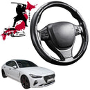 Black Samurai Segmented Steering Wheel Cover for Genesis G70 2017 - Current (IK)-1
