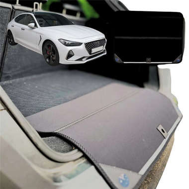 Rear Cargo Boot Bumper Protector for Genesis G70 2017 - Current (IK) - Standard (72 x 55) - Black