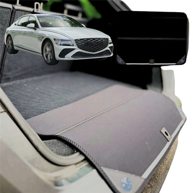 Rear Cargo Boot Bumper Protector for Genesis G80 2017 - 2021 (DH) - Standard (72 x 55) - Black