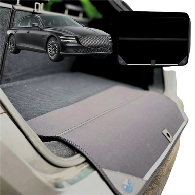 Rear Cargo Boot Bumper Protector for Genesis G80 Electrified 2021 - Current - Standard (72 x 55) - Black