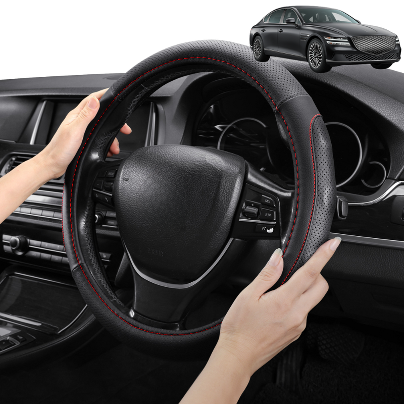 Steering Wheel Cover Pro Extra Layer for Genesis G80 Electrified 2021 - Current - Breathable & Anti-Slip