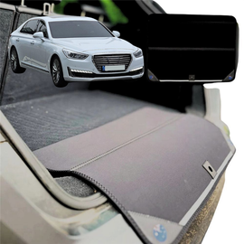 Rear Cargo Boot Bumper Protector for Genesis G90 2017 - 2022 (EQ900) - Standard (72 x 55) - Black