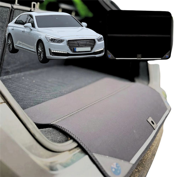 Rear Cargo Boot Bumper Protector for Genesis G90 2017 - 2022 (EQ900) - Standard (72 x 55) - Black