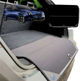 Rear Cargo Boot Bumper Protector for Alfa Romeo Giulietta Auto 2010 - 2020 - Standard (72 x 55) - Black