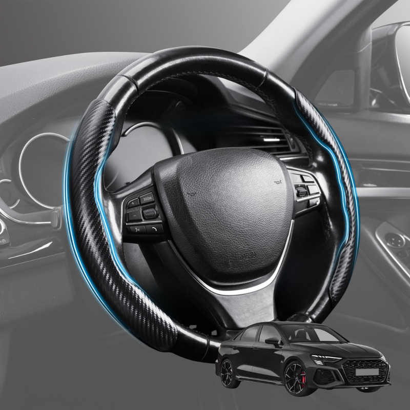 Segmented Steering Wheel Cover for Audi A3 S3 RS3 2022 - Current - Universal Size