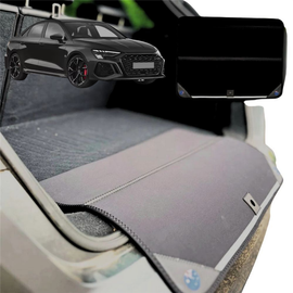 Rear Cargo Boot Bumper Protector for Audi A3 S3 RS3 2022 - Current - Standard (72 x 55) - Black