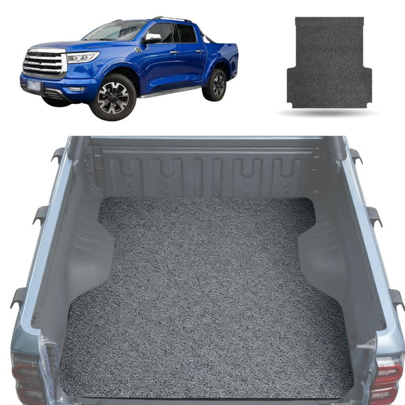 Honeycomb UTE Tub Mat Tray Liner for GWM Haval Great Wall Cannon Ute 2019 - Current NPW (With Spray On Liner or No Liner) - Black & Grey