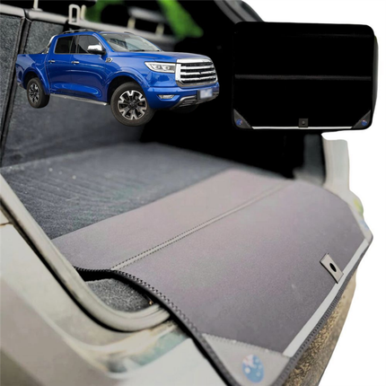 Rear Cargo Boot Bumper Protector for GWM Haval Great Wall Cannon Ute 2019 - Current NPW - Standard (72 x 55) - Black