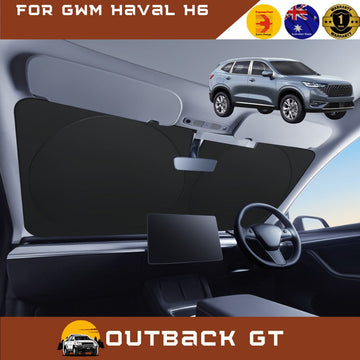 Front Windscreen Sun Shade for GWM Haval H6 2017 - 2020 - Standard 150 x 85 cm - Black