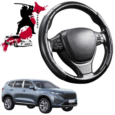 Black Samurai Segmented Steering Wheel Cover for GWM Haval H6 2017 - 2020