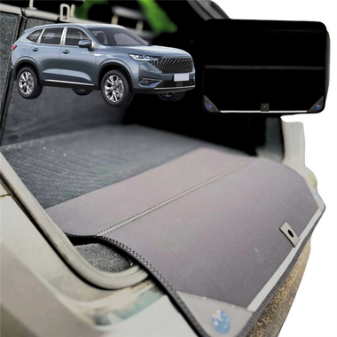 Rear Cargo Boot Bumper Protector for GWM Haval H6 2017 - 2020 - XL (98 x 55) - Black