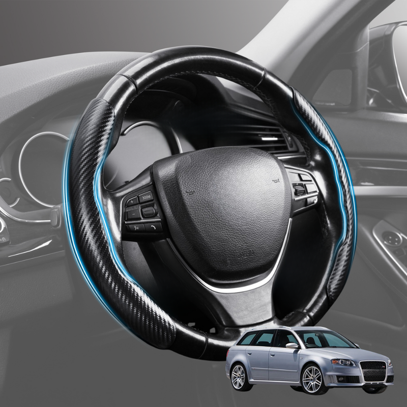 Segmented Steering Wheel Cover for Audi A4 S4 RS4 2001 - 2008 (B7, B6) - Universal Size