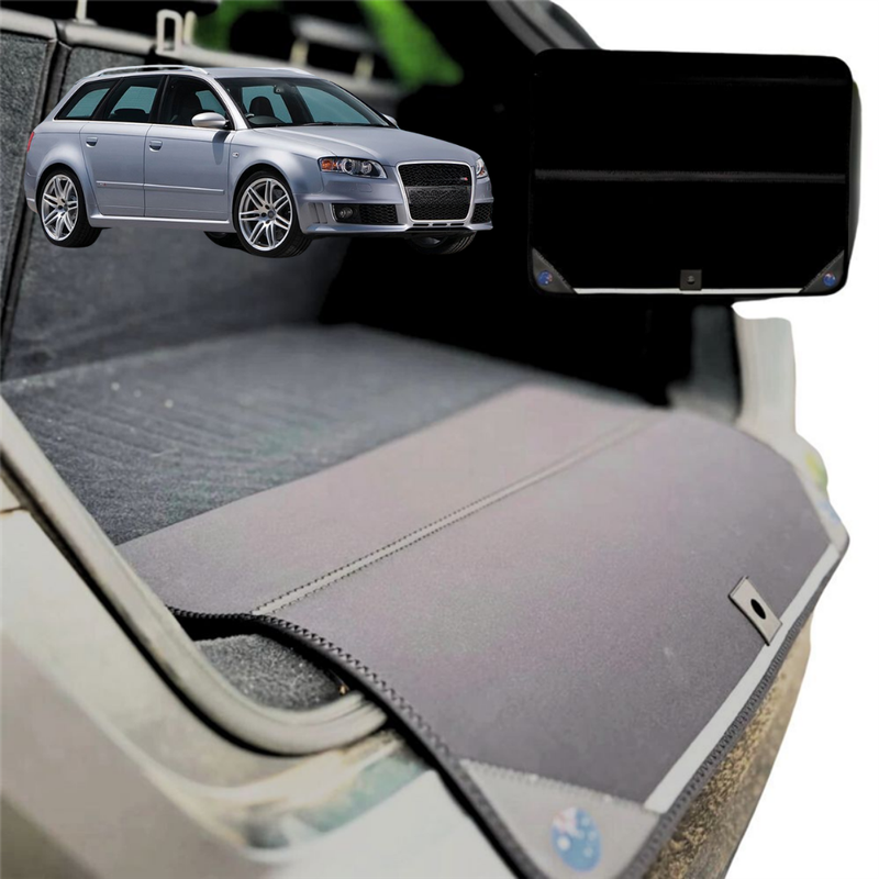 Rear Cargo Boot Bumper Protector for Audi A4 S4 RS4 2001 - 2008 (B7, B6) - Standard (72 x 55) - Black