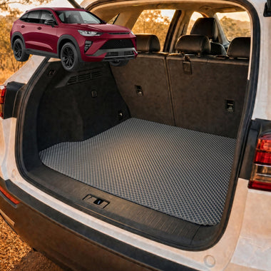 6D Diamond Car Boot Cargo Mat for GWM Haval H6GT 2021 - Current (Coupe) - Heavy Duty Carpet Liner - All-Weather Resistance - Easy to use - Odorless Material - Black & Grey - 0