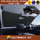 Front Windscreen Sun Shade for GWM Haval Steed Dual Cab 2017 - 2022 (Wingle 6) - Standard 150 x 85 cm - Black-1