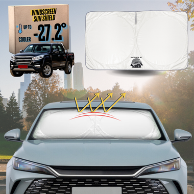 Front Windscreen Sun Shade for GWM Haval Steed Dual Cab 2017 - 2022 (Wingle 6) - Standard 150 x 85 cm
