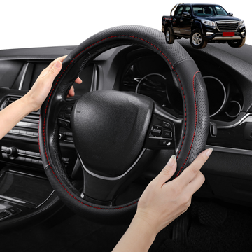 Steering Wheel Cover Pro Extra Layer for GWM Haval Steed Dual Cab 2017-2022 (Wingle 6) - Breathable & Anti-Slip - Circle 38 cm