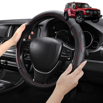 Steering Wheel Cover Pro Extra Layer for GWM Haval Tank 300 2023 - Current (P01) - Breathable & Anti-Slip - Circle 38 cm