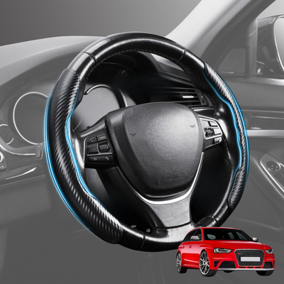 Segmented Steering Wheel Cover for Audi A4 S4 RS4 2008 - 2015 (B8) - Universal Size