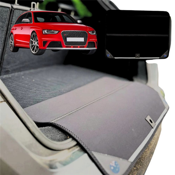 Rear Cargo Boot Bumper Protector for Audi A4 S4 RS4 2008 - 2015 (B8) - Standard (72 x 55) - Black