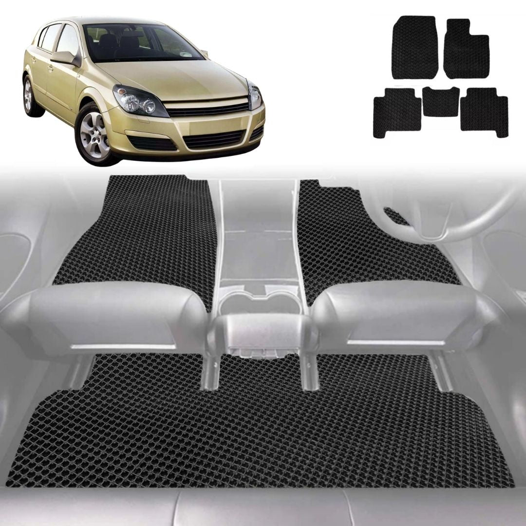 6D Diamond Car Floor Mats for Holden Astra 2004 - 2009 (AH) - Custom-Fit Carpet Liner
