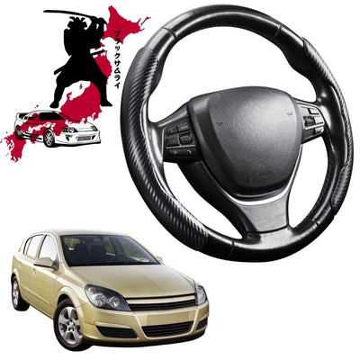 Black Samurai Segmented Steering Wheel Cover for Holden Astra 2004 - 2009 (AH)