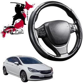 Black Samurai Segmented Steering Wheel Cover for Holden Astra 2016 - 2020 (BL BK)