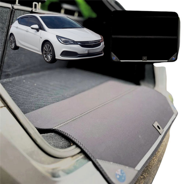 Rear Cargo Boot Bumper Protector for Holden Astra 2016 - 2020 (BL BK) - Standard (72 x 55) - Black