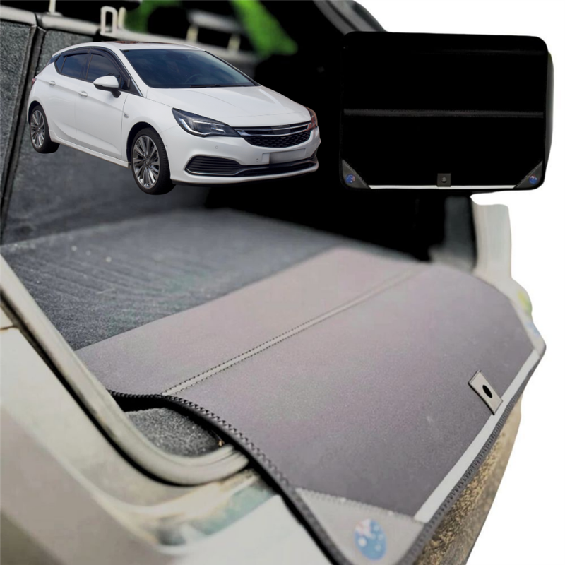 Rear Cargo Boot Bumper Protector for Holden Astra 2016 - 2020 (BL BK) - Standard (72 x 55) - Black
