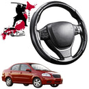 Black Samurai Segmented Steering Wheel Cover for Holden Barina 2005 - 2011 (TK)-1