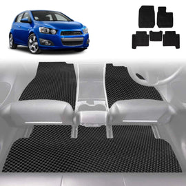 6D Diamond Car Floor Mats for Holden Barina 2011 - 2018 (TM) - Custom-Fit Carpet Liner