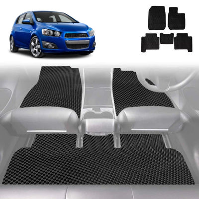 6D Diamond Car Floor Mats for Holden Barina 2011 - 2018 (TM) - Custom-Fit Carpet Liner