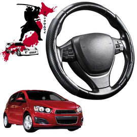 Black Samurai Segmented Steering Wheel Cover for Holden Barina 2011 - 2018 (TM)