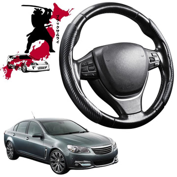 Black Samurai Segmented Steering Wheel Cover for Holden Caprice 2013 - 2017 (WN)
