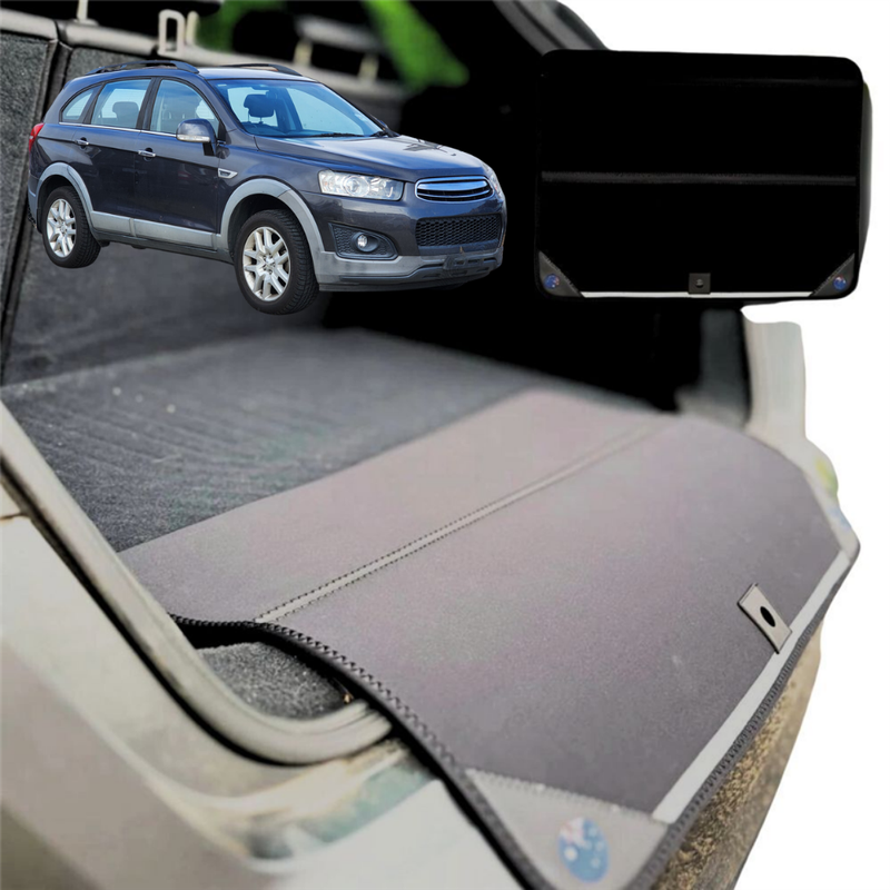 Rear Cargo Boot Bumper Protector for Holden Captiva 7 2009 - 2015 CG, CG II - XL (98 x 55) - Black