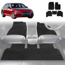 6D Diamond Car Floor Mats for Audi A4 S4 RS4 2016 - Current (B9) - Custom-Fit Carpet Liner-1
