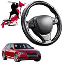 Black Samurai Segmented Steering Wheel Cover for Audi A4 S4 RS4 2016 - Current (B9)-1