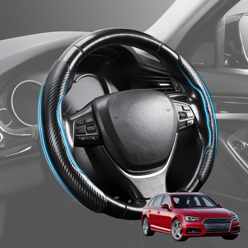Segmented Steering Wheel Cover for Audi A4 S4 RS4 2016 - Current (B9) - Universal Size