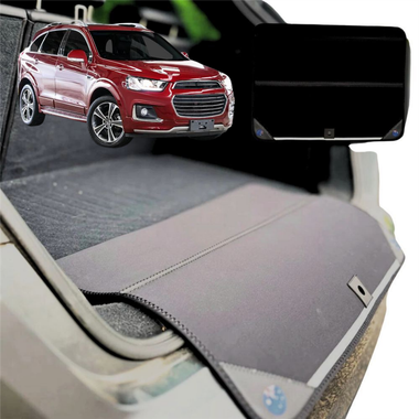 Rear Cargo Boot Bumper Protector for Holden Captiva 7 2016 - 2018 CG II - XL (98 x 55) - Black