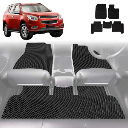 6D Diamond Car Floor Mats for Holden Colorado 7 2012 - 2020 RG - Custom-Fit Carpet Liner