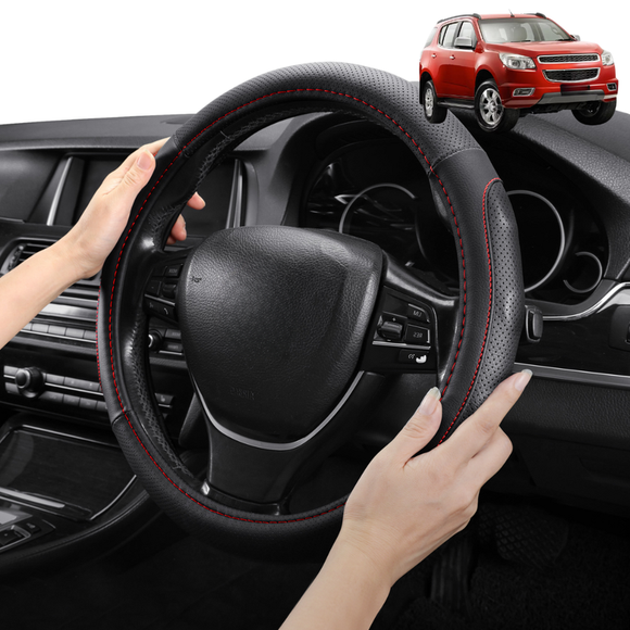 Steering Wheel Cover Pro Extra Layer for Holden Colorado 7 2012-2020 RG - Breathable & Anti-Slip - Circle 38 cm