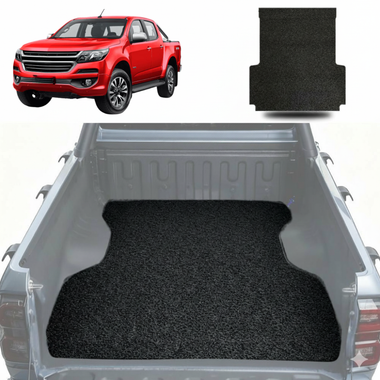 Honeycomb UTE Tub Mat Tray Liner for Holden Colorado Ute Dual Cab VE, VF 2012-2020 - Black & Grey