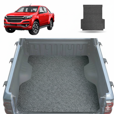 Honeycomb UTE Tub Mat Tray Liner for Holden Colorado Ute Dual Cab VE, VF 2012-2020 - Black & Grey - 0