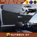 Front Windscreen Sun Shade for Holden Colorado Ute Single Cab 2017 - 2020 (RG) - Standard 150 x 85 cm - Black-1