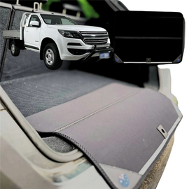 Rear Cargo Boot Bumper Protector for Holden Colorado Ute Single Cab 2017 - 2020 (RG) - Standard (72 x 55) - Black