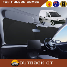 Front Windscreen Sun Shade for Holden Combo 2002 - 2013 (XC) - XL 160 x 100 cm - Black