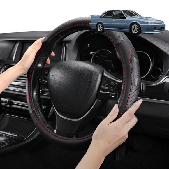 Steering Wheel Cover Pro Extra Layer for Holden Commodore 1978-1988 (VB VC VH VK VL) - Breathable & Anti-Slip - Circle 38 cm